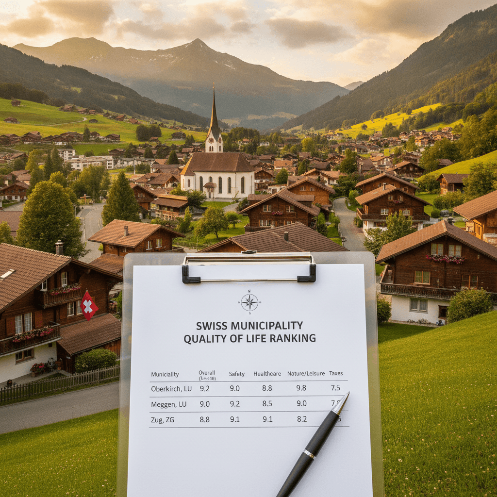 Svájci önkormányzatok életminőségi rangsorolása, Oberkirch nyertes a 2026-os felmérésben