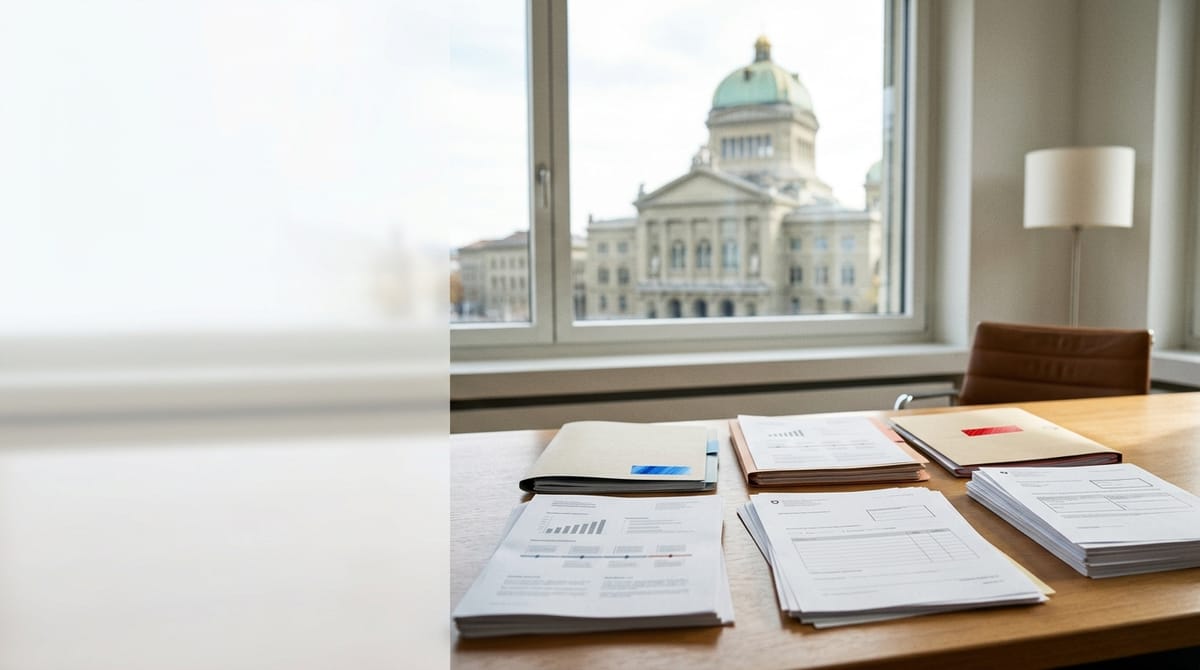 Svájci család adóbevallási dokumentumokat és forrásadó-táblázatot tekint át a 2027-es változások kapcsán