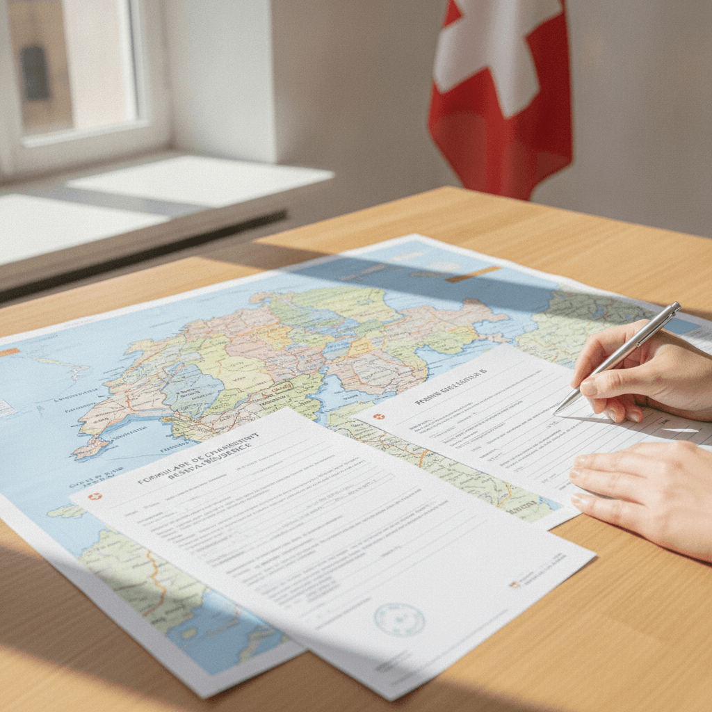 Wohnsitzwechsel und Kantonswechsel in der Schweiz: Was sind die Unterschiede, häufige Fehler und Kosten?