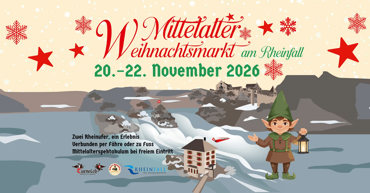 Medieval Christmas Market at the Rhine Falls 2026